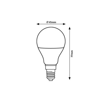 Rabalux - Lampadina LED G45 E14/5W/230V 6500K