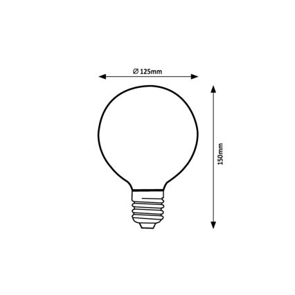 Rabalux - Lampadina LED G125 E27/5W/230V 1800K
