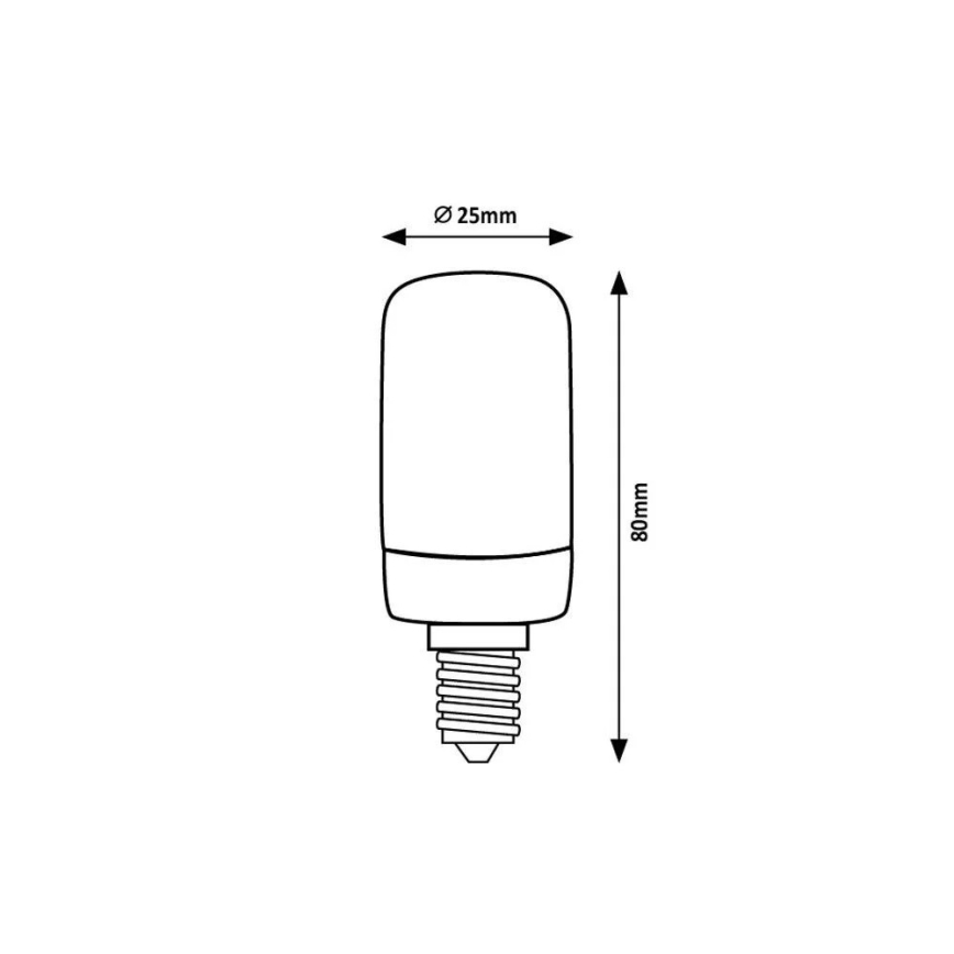 Rabalux - Lampadina LED T25 E14/4W/230V 3000K