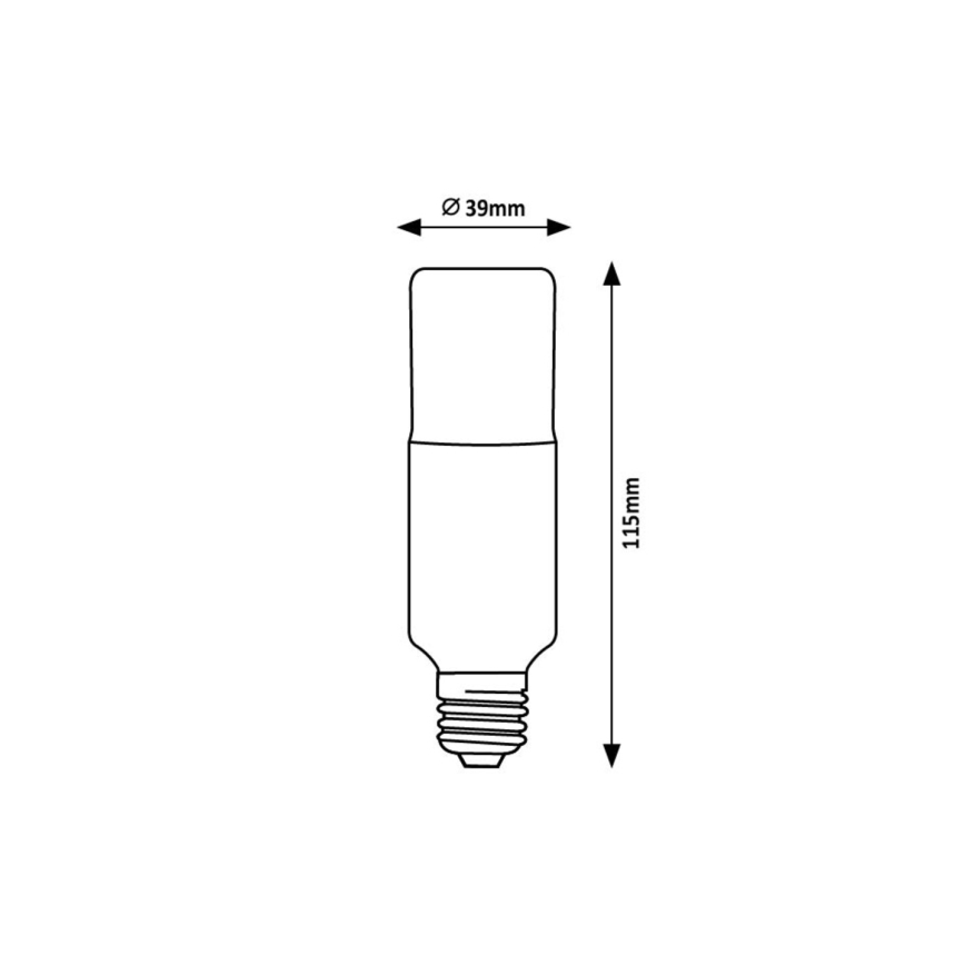 Rabalux - LED-Lampe SMD T39 E27/9W/230V 3000K