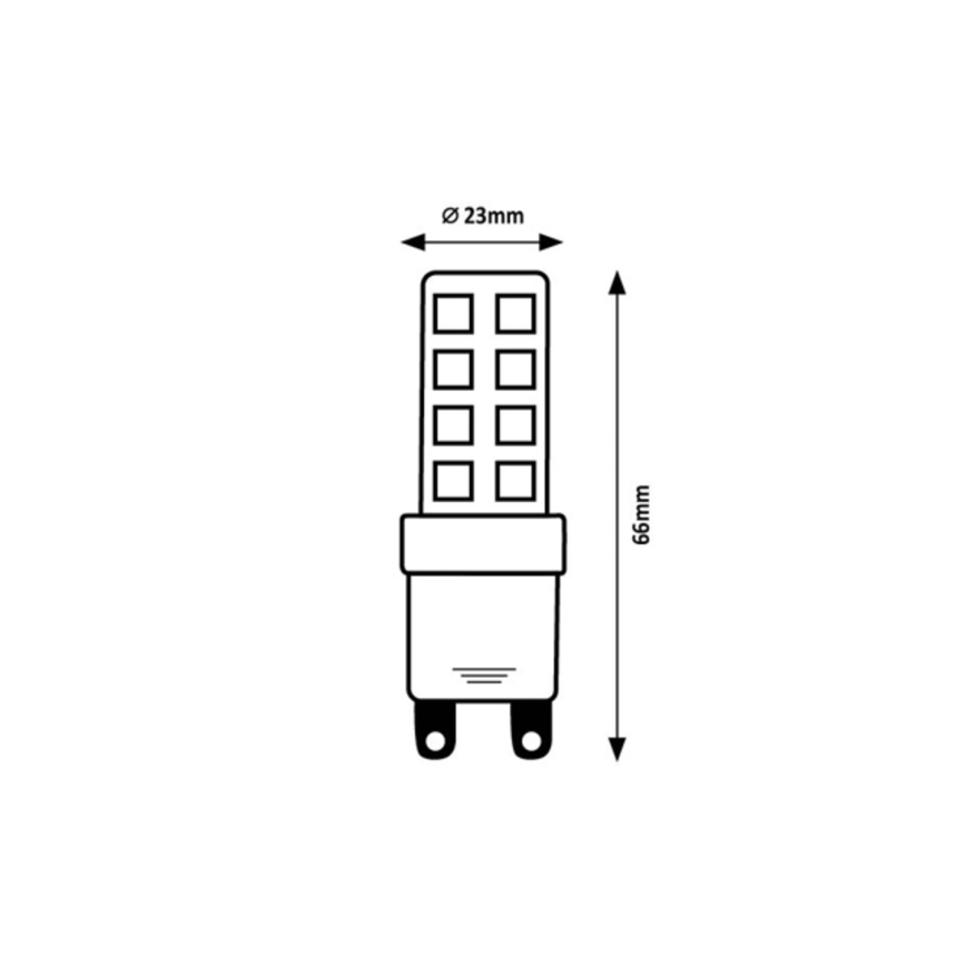 Rabalux - Ampoule LED SMD G9/9W/230V 3000K