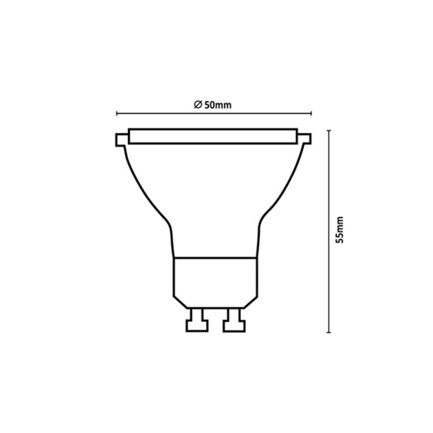 Rabalux - LED-Leuchtmittel SMD GU10/7W/230V 3000K