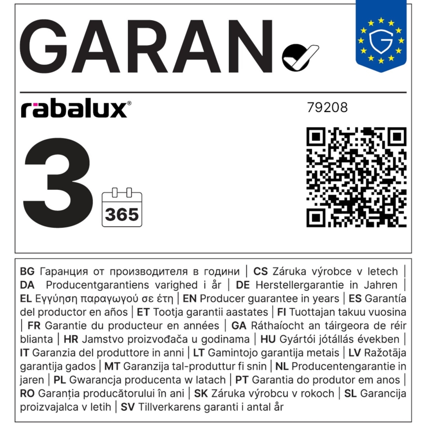 Rabalux - Lampadina LED FILAMENT CF35 E14/6W/230V 3000K