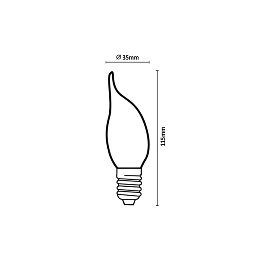 Rabalux - LED-Lampe FILAMENT CF35 E14/6W/230V 3000K