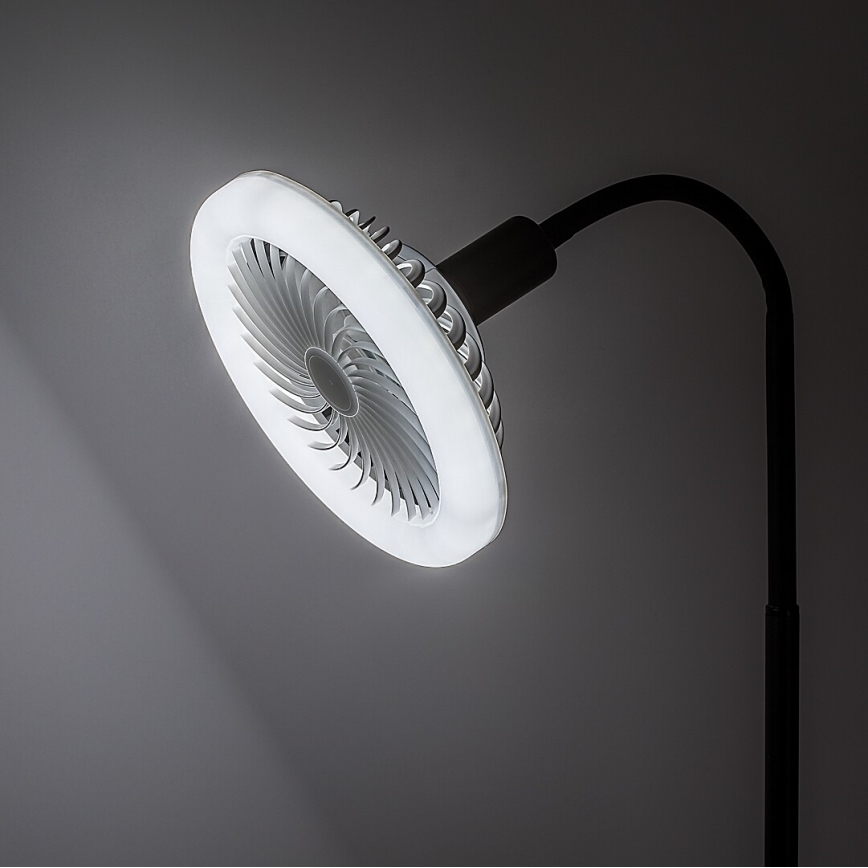Rabalux - Lampadina LED dimmerabile con ventilatore SMD E27/16W/230V 3000-6500K + telecomando