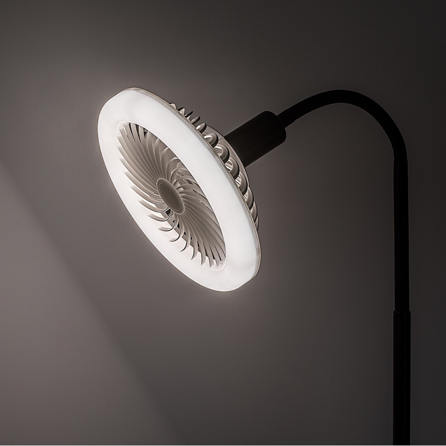 Rabalux - Dimmbares LED-Leuchtmittel mit Ventilator SMD E27/16W/230V 3000-6500K + Fernbedienung