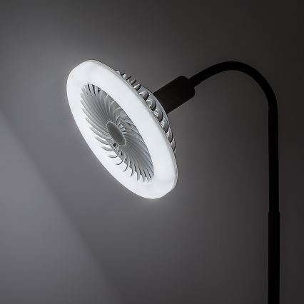 Rabalux - Dimmbares LED-Leuchtmittel mit Ventilator SMD E27/16W/230V 3000-6500K + Fernbedienung