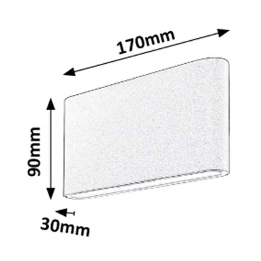 Rabalux - Applique a LED da esterno 2xLED/6W/230V IP54 3000K