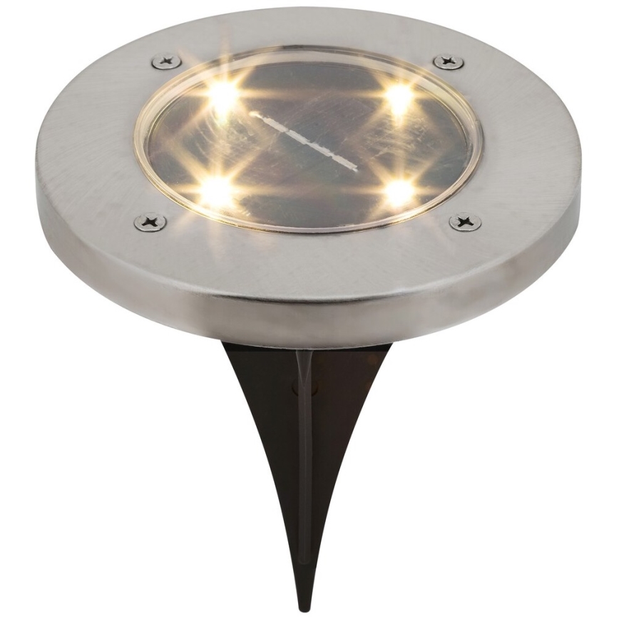 LED Außen-Solarleuchte mit Sensor LED/0,24W/1xAA IP44 schwarz