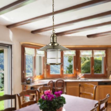 Rabalux 7993 - Lampadario a sospensione con catena SUDAN 1xE27/60W/230V