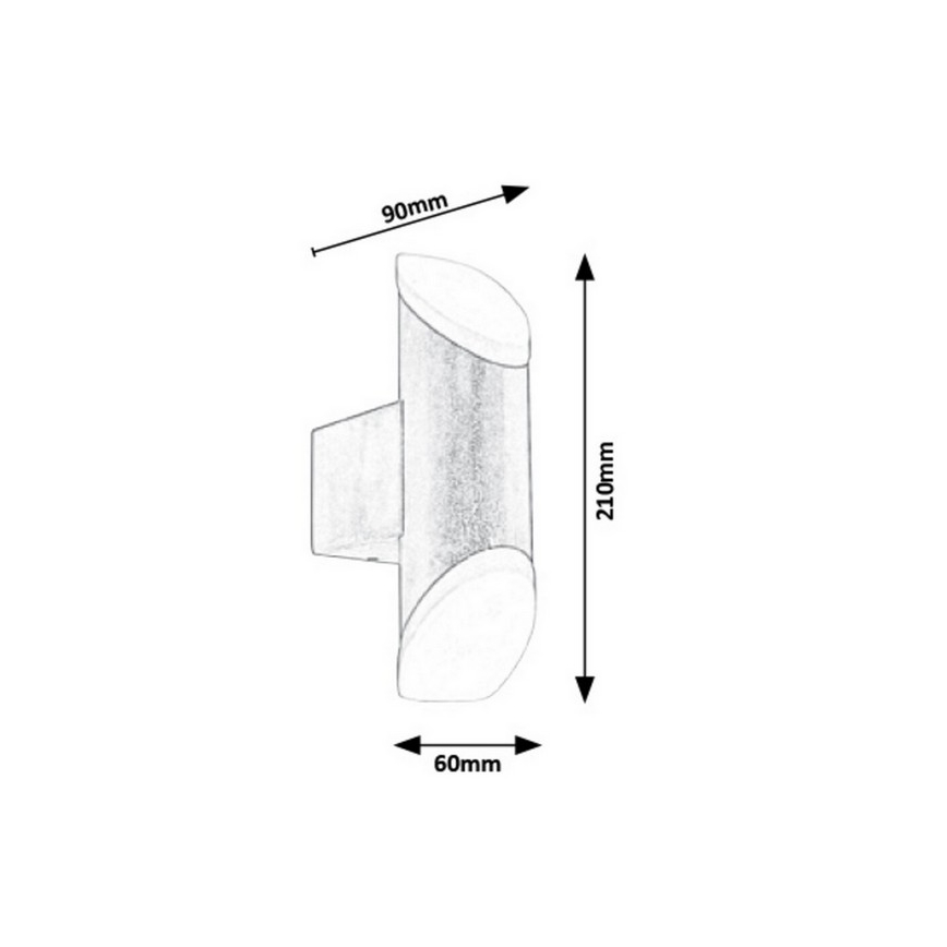 Rabalux - Applique murale extérieur LED/6W/230V IP44 270lm 3000K IP44