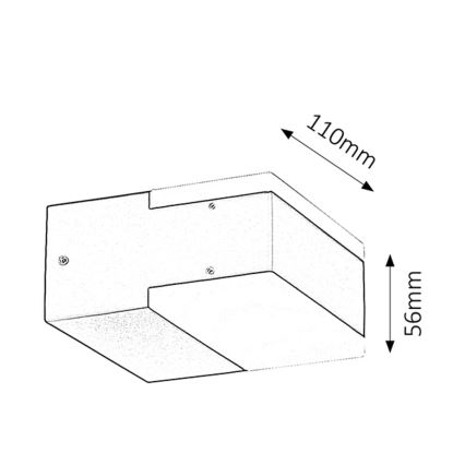 Rabalux 8060 - Applique murale LED extérieure BONA 2xLED/4,5W IP54