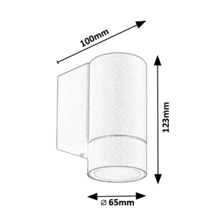 Rabalux - Applique da esterno 1xGU10/10W/230V IP54 grigio
