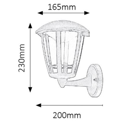 Rabalux - LED Außenbeleuchtung LED/8W/230V IP44