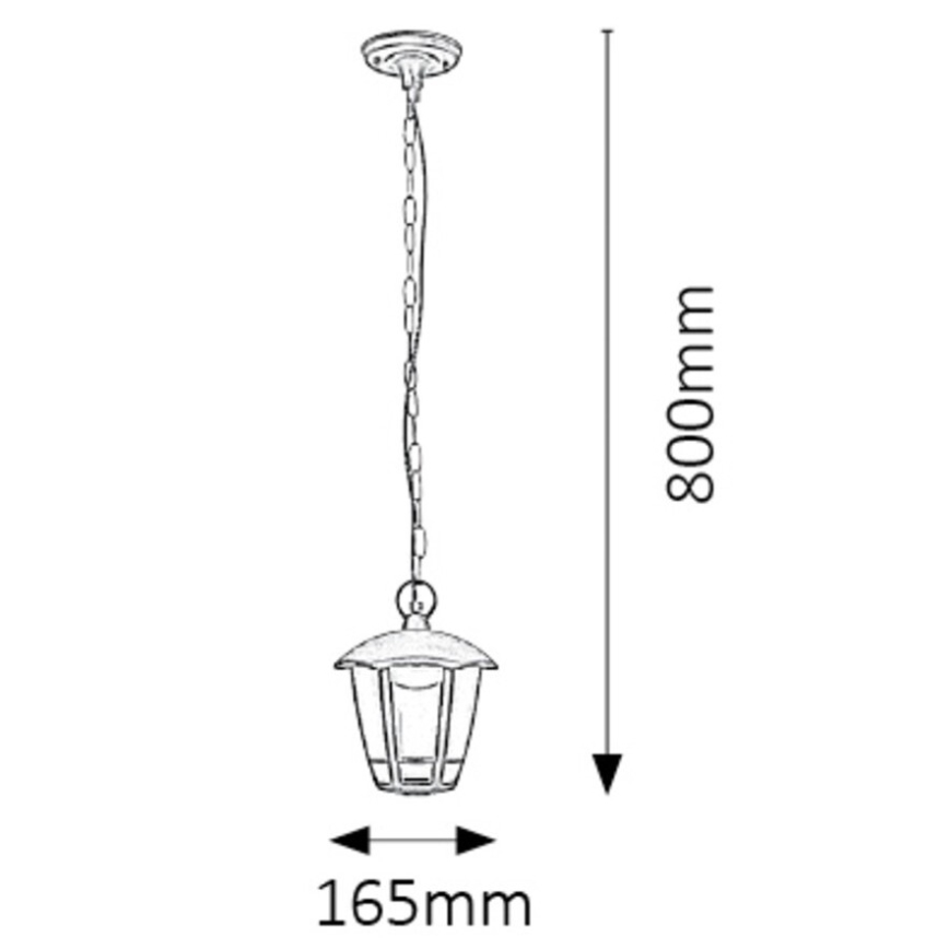 Rabalux - LED Lampada a sospensione da esterno LED/8W/230V IP44