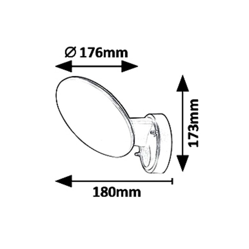 Rabalux 8134 - Applique murale LED extérieure VARNA LED/12W/230V IP54