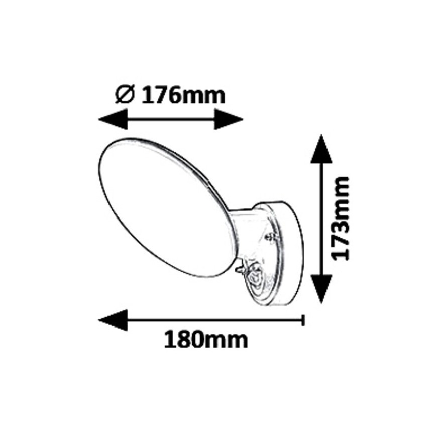 Rabalux 8135 - Applique a LED da esterno con sensore VARNA LED/12W/230V IP54