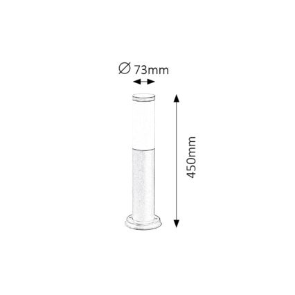 Rabalux - Applique da esterno 1xE27/25W/230V IP44