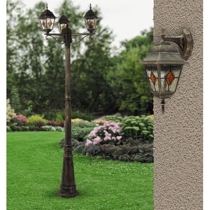 Rabalux - Lampada da esterno 3xE27/60W/230V