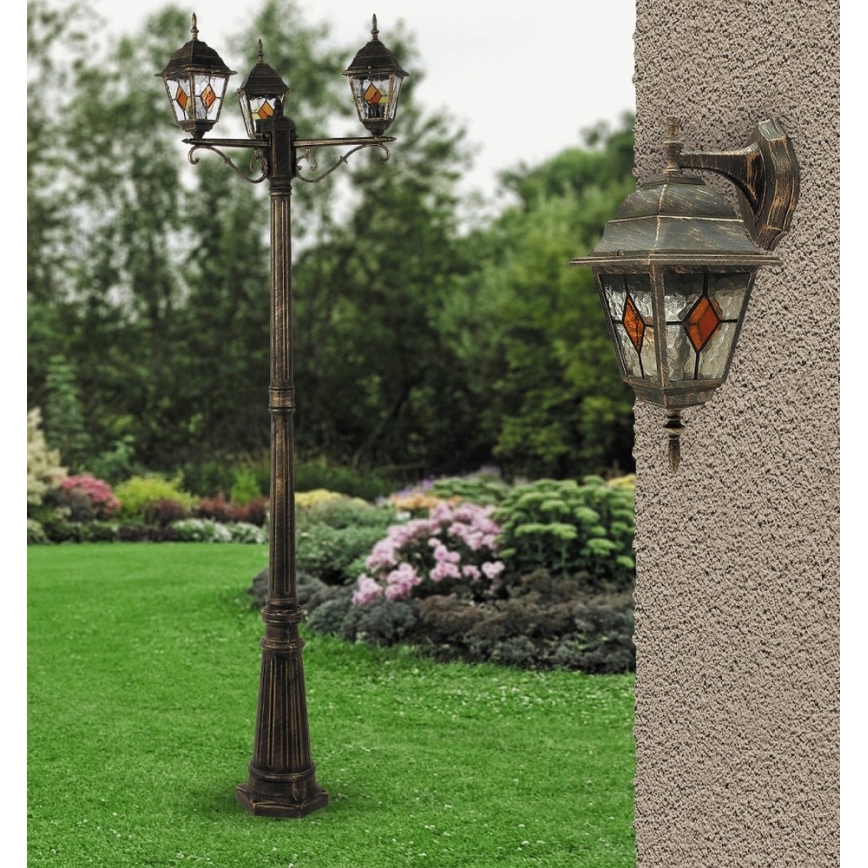 Rabalux - Lampada da esterno 3xE27/60W/230V