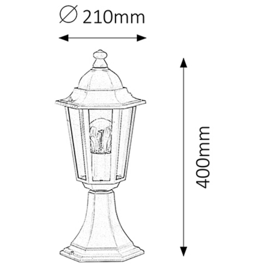 Rabalux - Lampada da esterno 1xE27/60W/230V