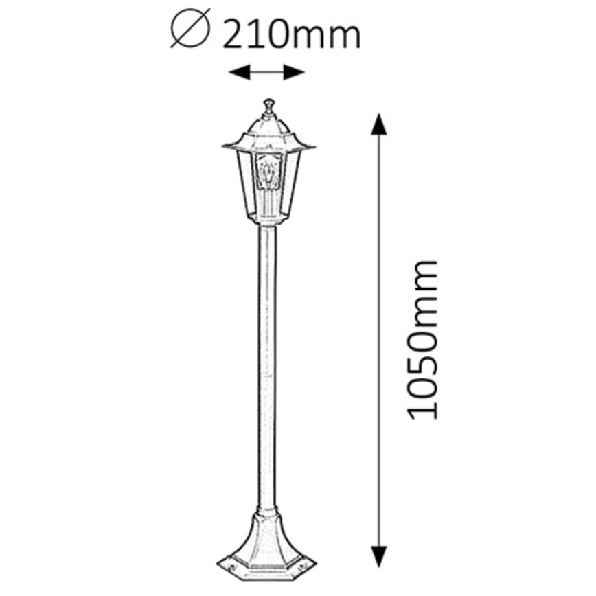 Rabalux -Lampe extérieure 1xE27/60W/230V 105 cm