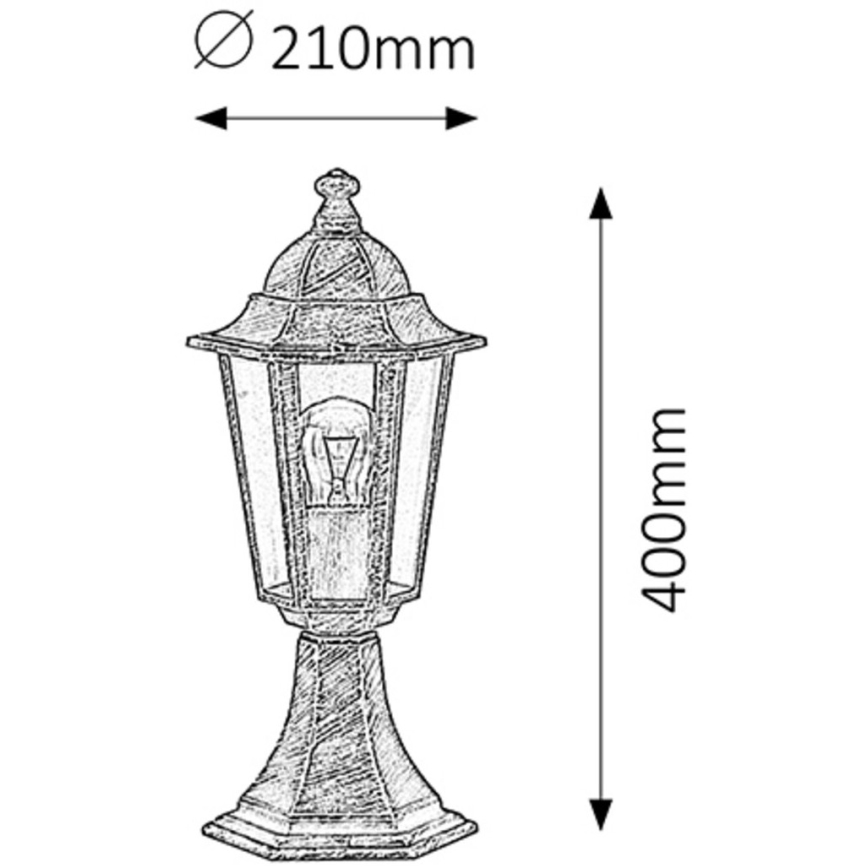 Rabalux - Lampada da esterno 1xE27/60W/230V