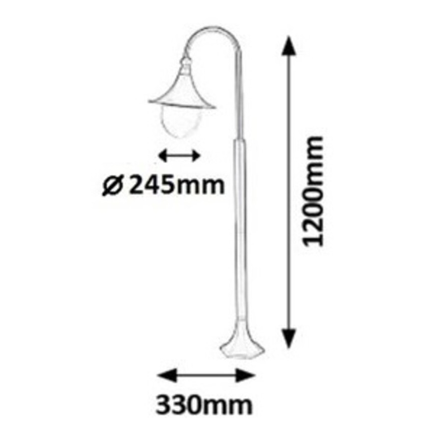 Rabalux 8247 - Lampada da esterno KONSTANZ 1xE27/100W/230V
