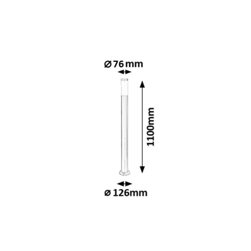 Rabalux - Lampada da esterno 1xE27/25W IP44 110 cm