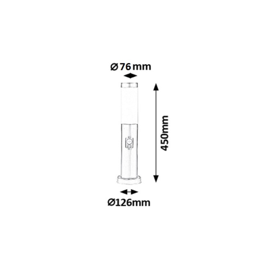 Rabalux - Lampada da esterno con sensore 1xE27/25W IP44