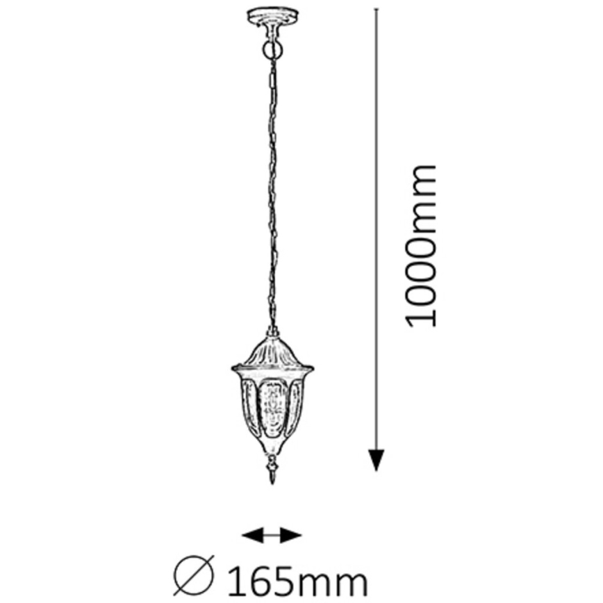 Rabalux - Lustre extérieur 1xE27/60W/230V