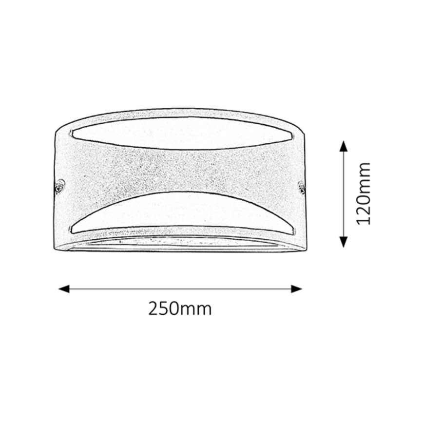 Rabalux - Applique da esterno 1xE27/60W/230V