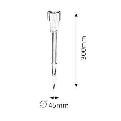 Rabalux - LED-Solarleuchte LED/0,1W/1xNi-MH 400 mAh IP44