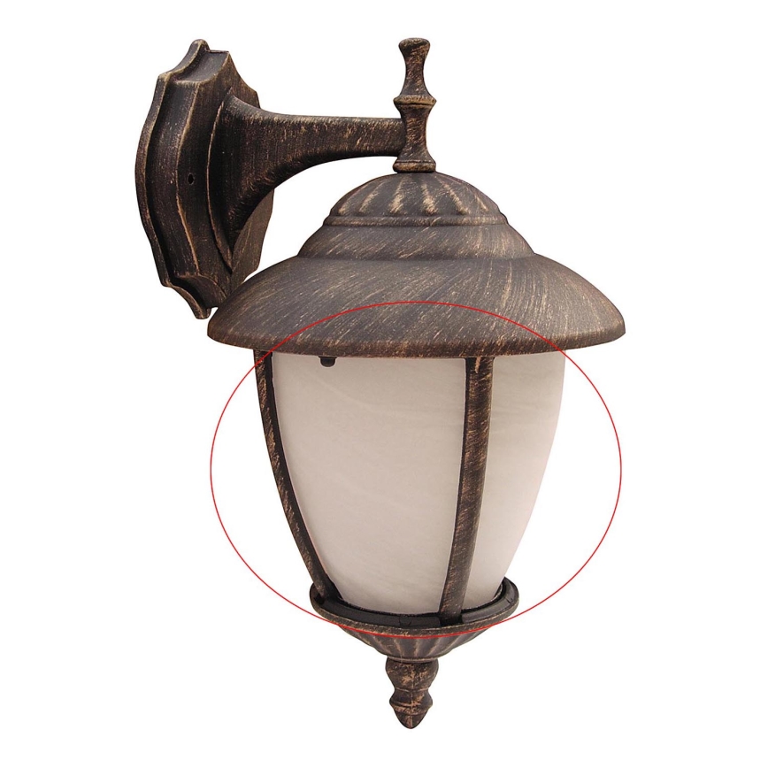 Rabalux 8476 - Verre de rechange pour éclairage extérieur MADRID E27