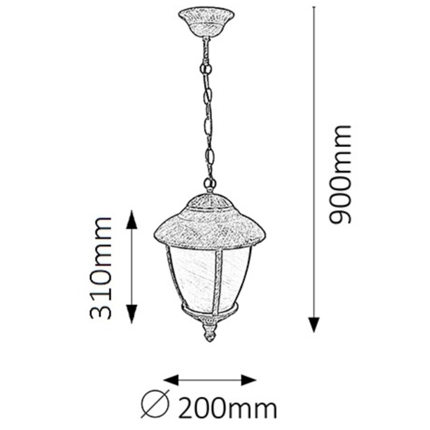 Rabalux - Lustre extérieur 1xE27/60W/230V