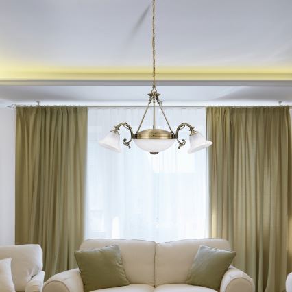 Rabalux 8553 - Lustre avec chaîne ORCHIDEA 3xE14/40W+2xE27/60W