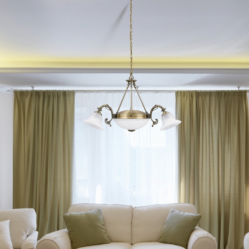 Rabalux 8553 - Lustre avec chaîne ORCHIDEA 3xE14/40W+2xE27/60W