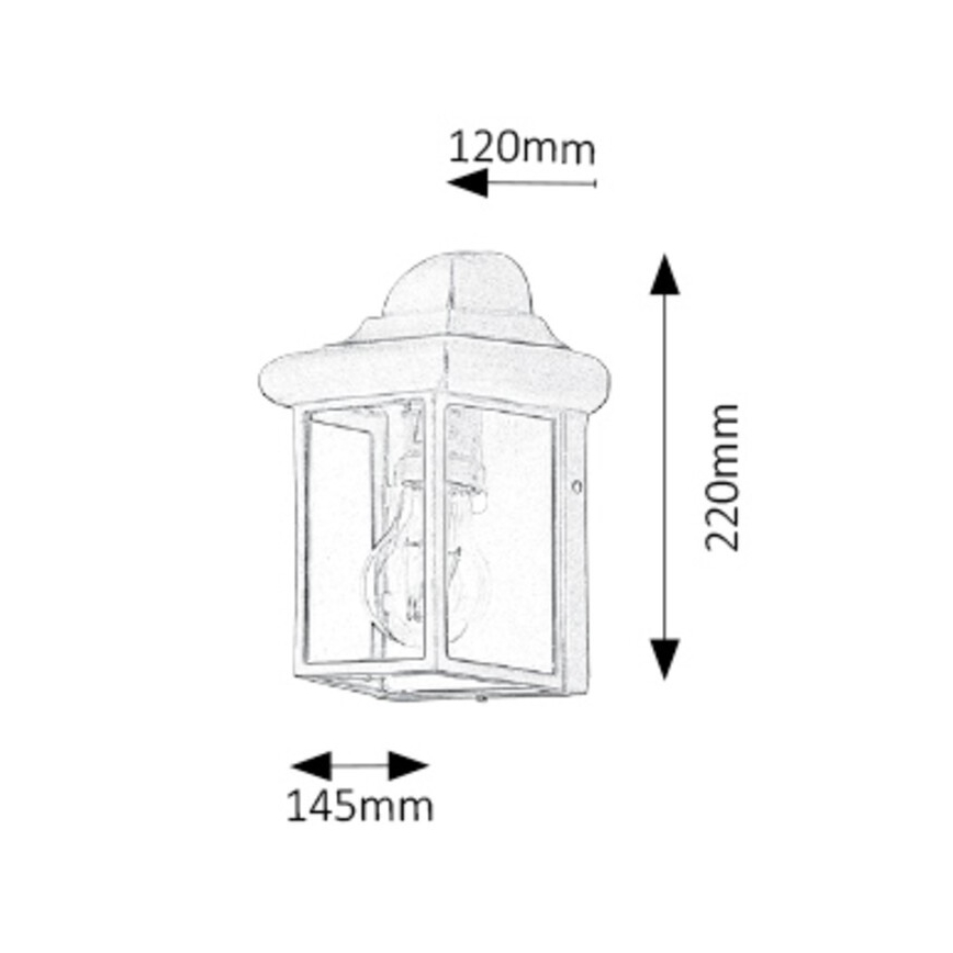 Rabalux - Applique da esterno 1xE27/60W/230V IP43 bianco