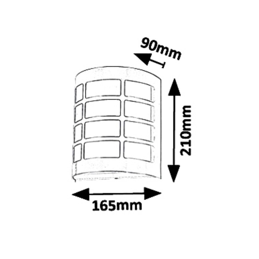 Rabalux 8799 - Außen Wandbeleuchtung SEVILLA 1xE27/11W/230V IP44