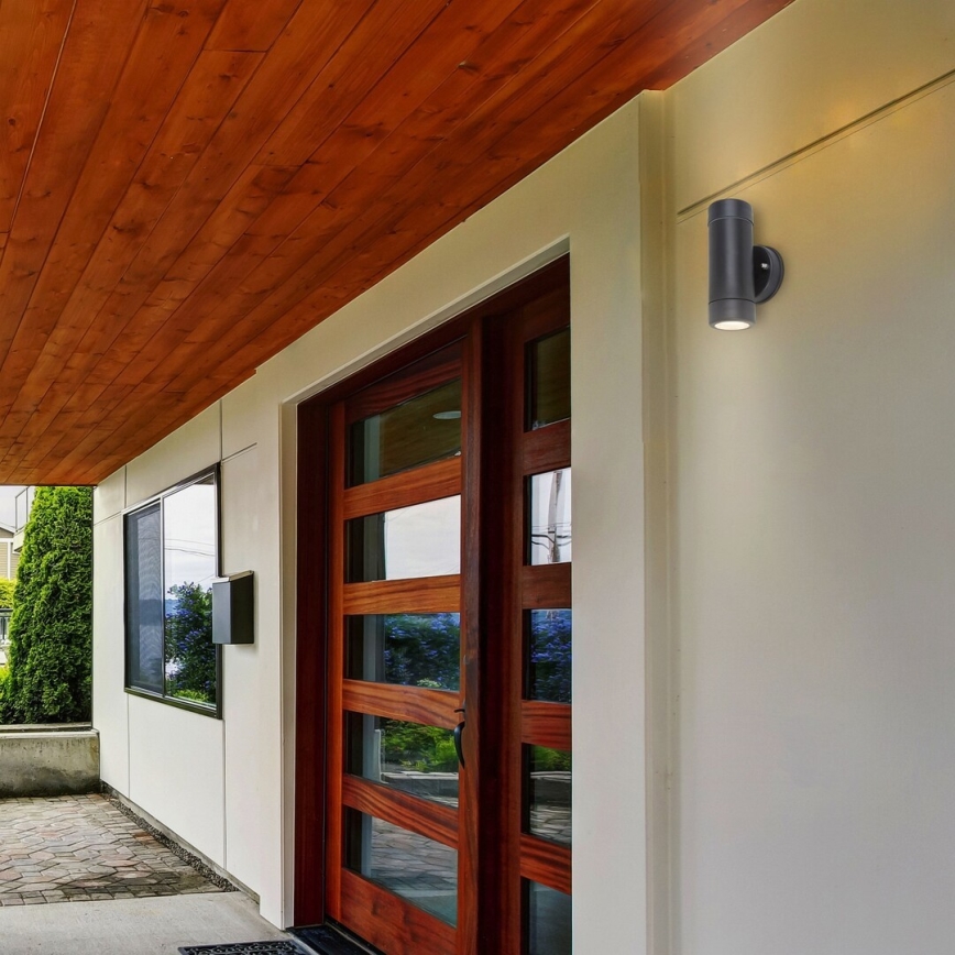 Außen Wandbeleuchtung 2xGU10/10W/230V IP44 schwarz