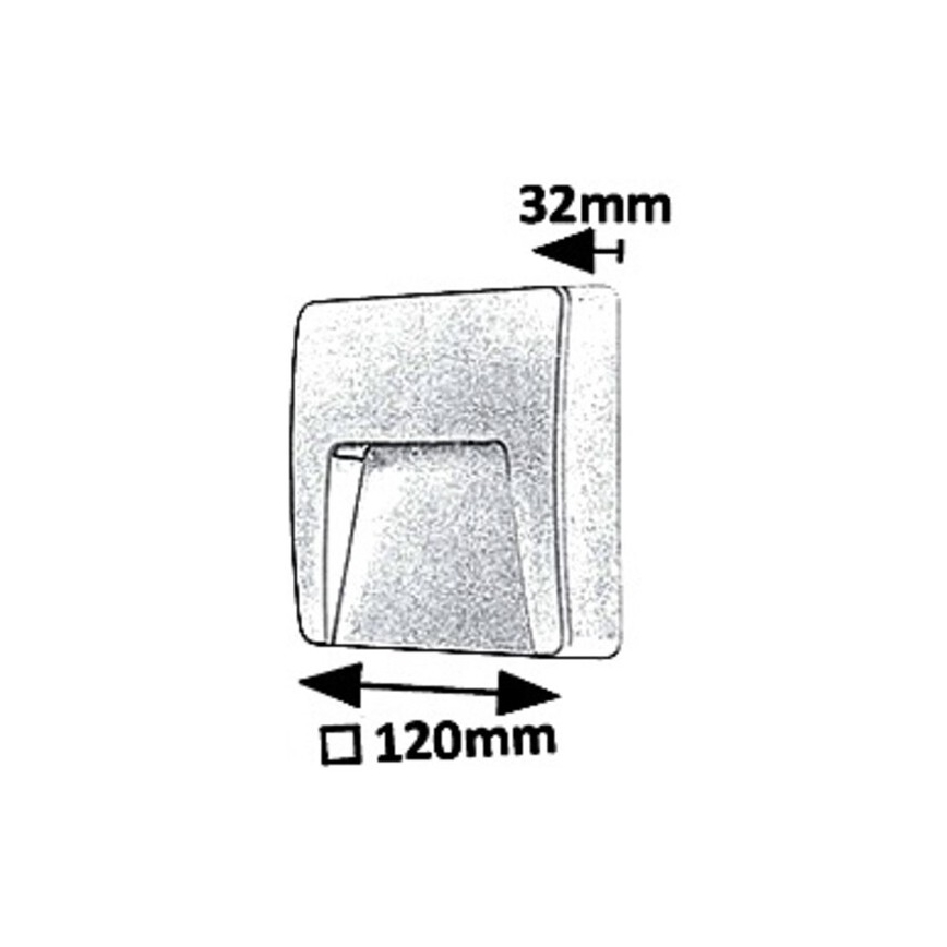 Rabalux 8893 - Applique murale extérieure TRENTO LED/3W/230V IP65
