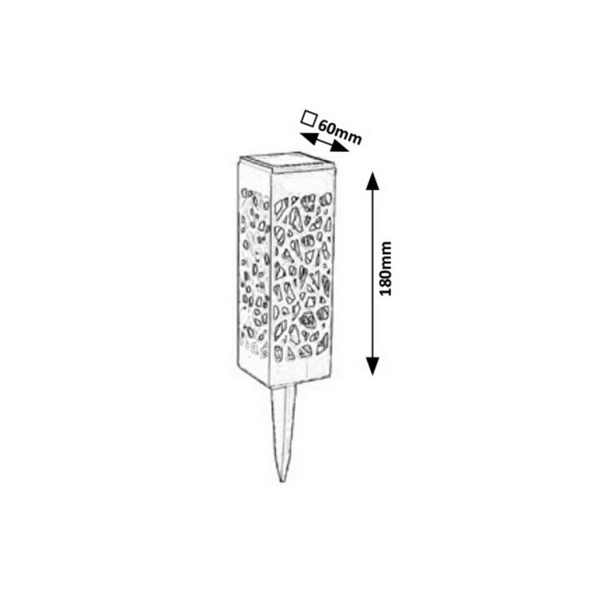 Rabalux - Lampe solaire extérieure LED/0,16W/1xAA IP24
