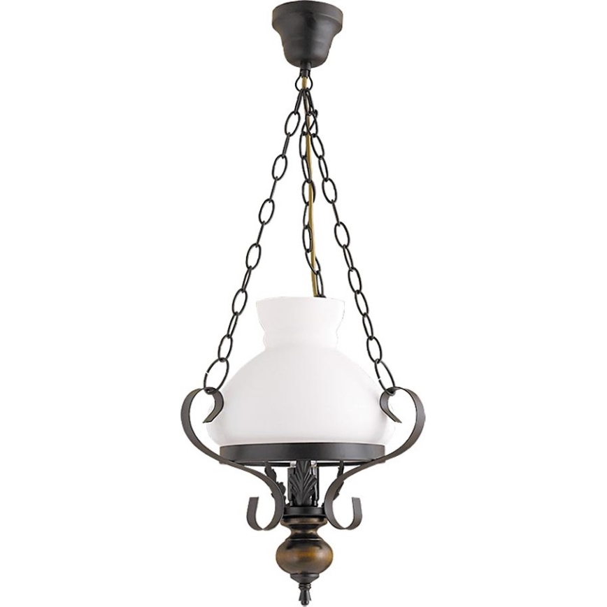 Rabalux - Vetro di ricambio per lampadario E27 diametro 23,5 cm bianco