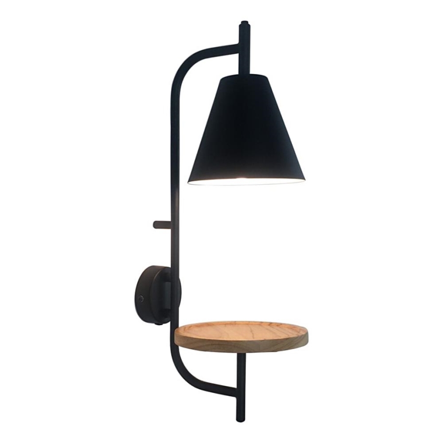 Rabalux - Applique con mensola 1xE27/15W/230V faggio
