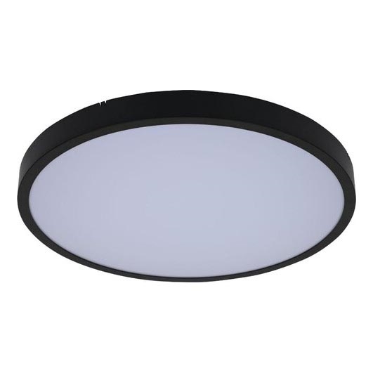 Rabalux - Dimmbare LED-Deckenleuchte für Badezimmer LED/24W/230V 3000-6000K IP44 d 35,5 cm schwarz + Fernbedienung