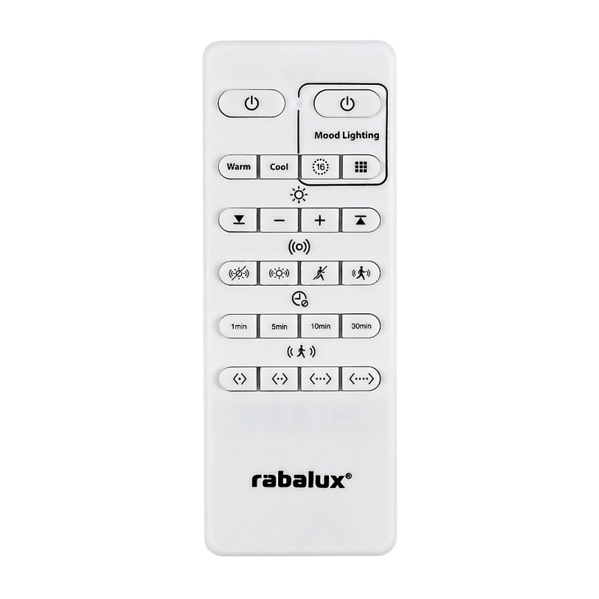 Rabalux - Dimmbare LED-RGB-Deckenleuchte mit Sensor LED/28W/230V 2700-5000K + Fernbedienung