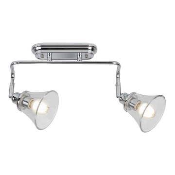 Rabalux - Faretto da bagno 2xE14/40W/230V IP44