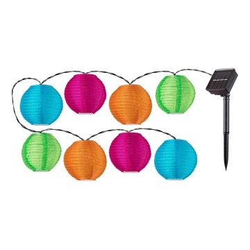 Rabalux - Guirlande solaire 8xLED/0,48W/1,2V 4,3 m IP44 600 mAh