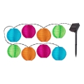 Rabalux - Guirlande solaire LED 8xLED/0,48W/1,2V 4,3 m IP44 600 mAh