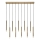 Rabalux - Hängeleuchte 10xG9/5W/230V golden